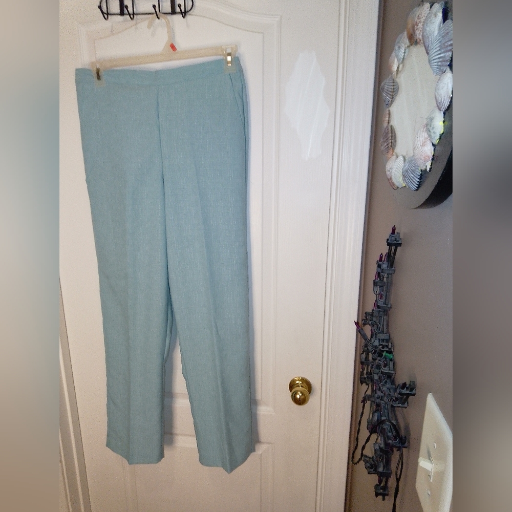 NWT/ Brand: Alfred Dunner Color: seafoam/ classic fit pants/size : 8
